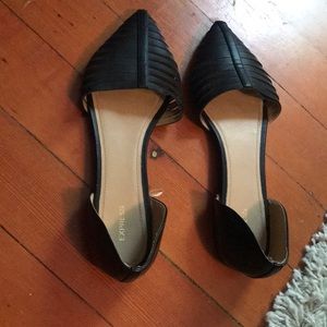 Black Express pointy toe flats
